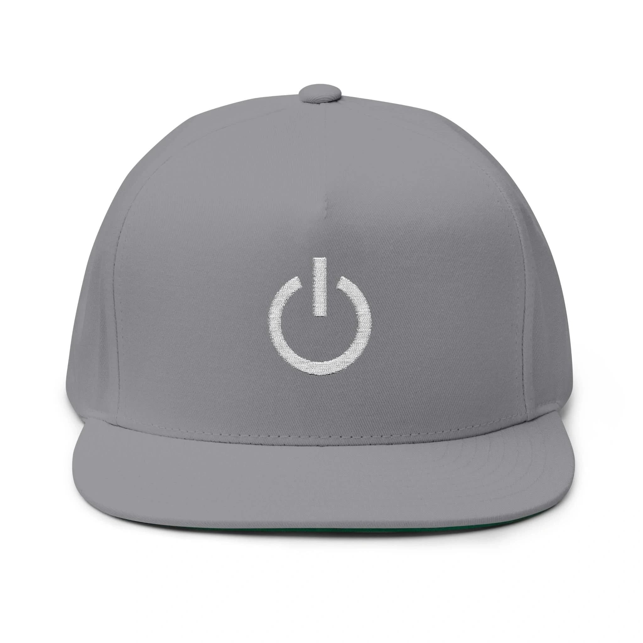 Embroidered Flat Bill Cap, Casual Baseball Hat, Cool Streetwear Accessory, Perfect for Games, Unique Gift for Him or Her