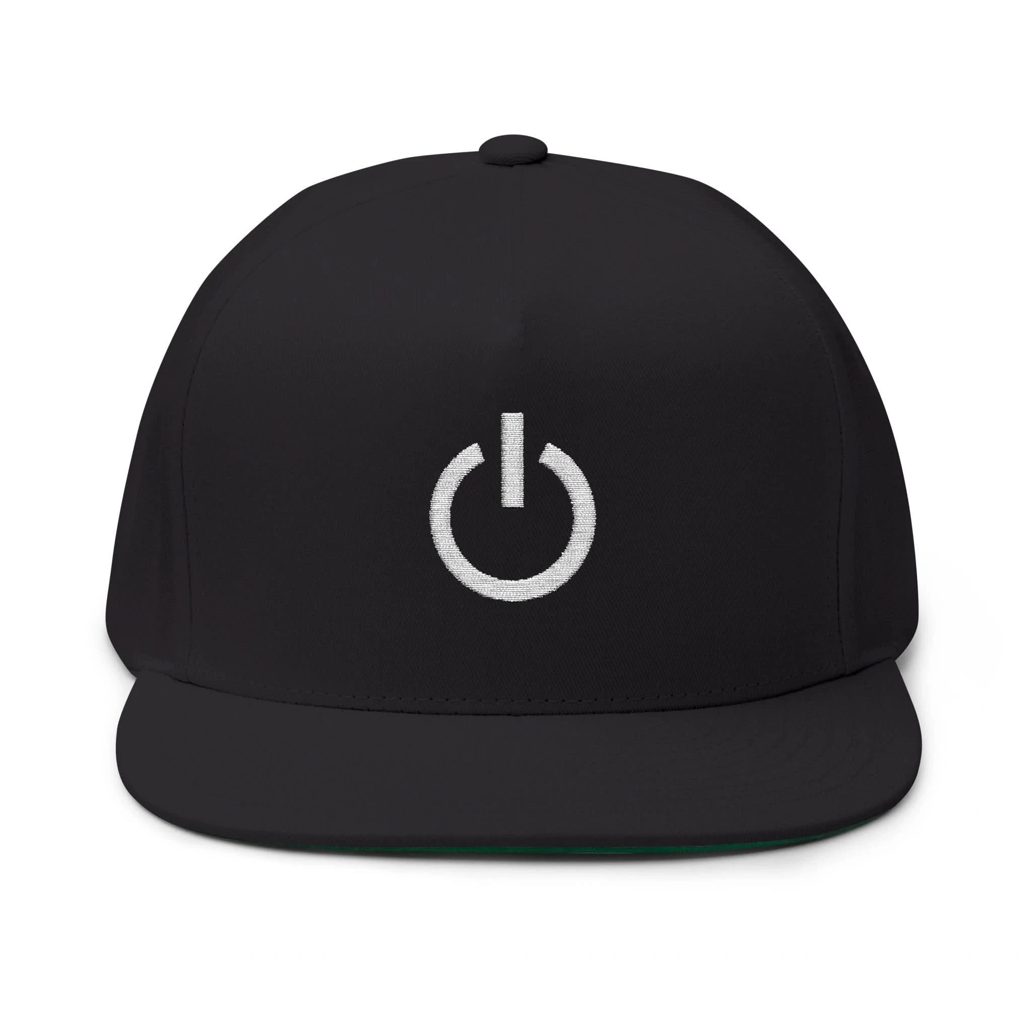 Embroidered Flat Bill Cap, Casual Baseball Hat, Cool Streetwear Accessory, Perfect for Games, Unique Gift for Him or Her