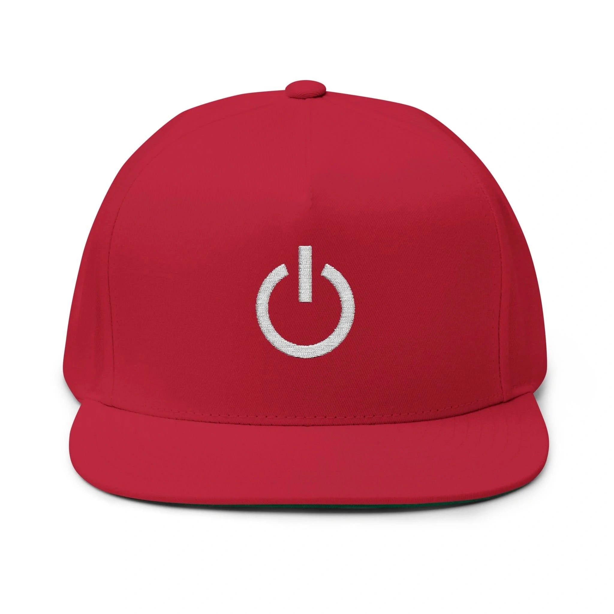 Embroidered Flat Bill Cap, Casual Baseball Hat, Cool Streetwear Accessory, Perfect for Games, Unique Gift for Him or Her