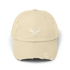 Distressed Antler Cap - Unisex Baseball Hat, Casual Outdoor Style, Gift for Nature Lovers, Birthday & Holidays