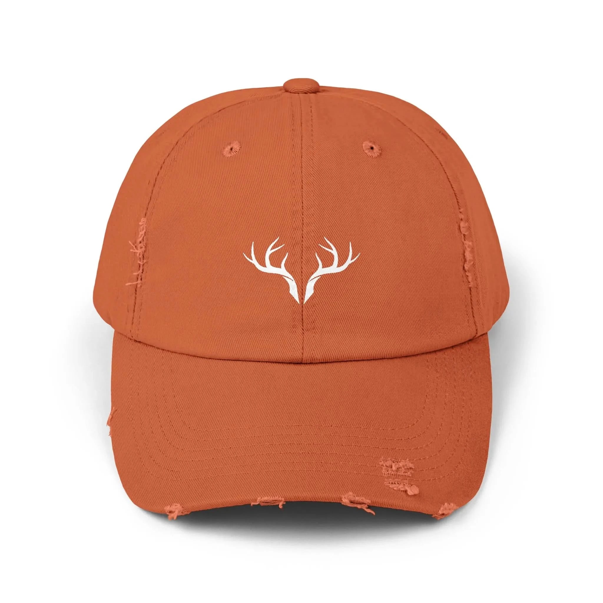 Distressed Antler Cap - Unisex Baseball Hat, Casual Outdoor Style, Gift for Nature Lovers, Birthday & Holidays