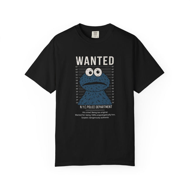 Wanted Sesame Monster T-Shirt, Funny Graphic Tee .