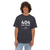 404 Not Found Tee - Unisex Oversized Boxy Tee, Trendy Black Tee