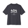 404 Not Found Tee - Unisex Oversized Boxy Tee, Trendy Black Tee