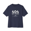 404 Not Found Tee - Unisex Oversized Boxy Tee, Trendy Black Tee