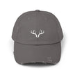 Distressed Antler Cap - Unisex Baseball Hat, Casual Outdoor Style, Gift for Nature Lovers, Birthday & Holidays