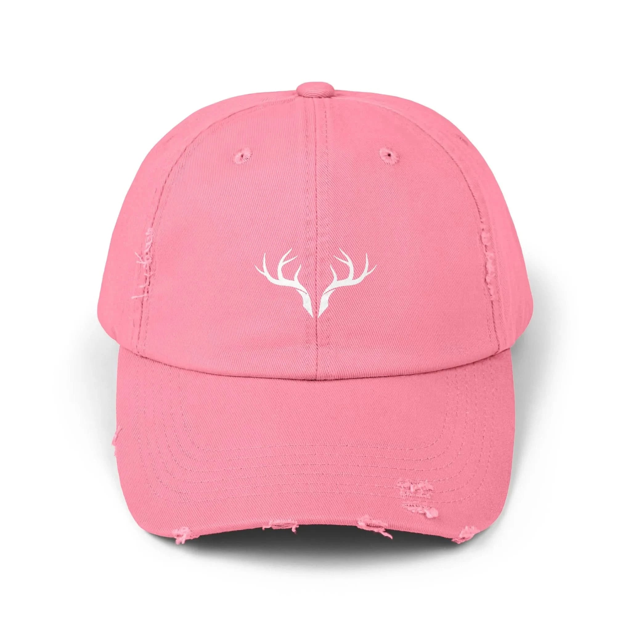 Distressed Antler Cap - Unisex Baseball Hat, Casual Outdoor Style, Gift for Nature Lovers, Birthday & Holidays