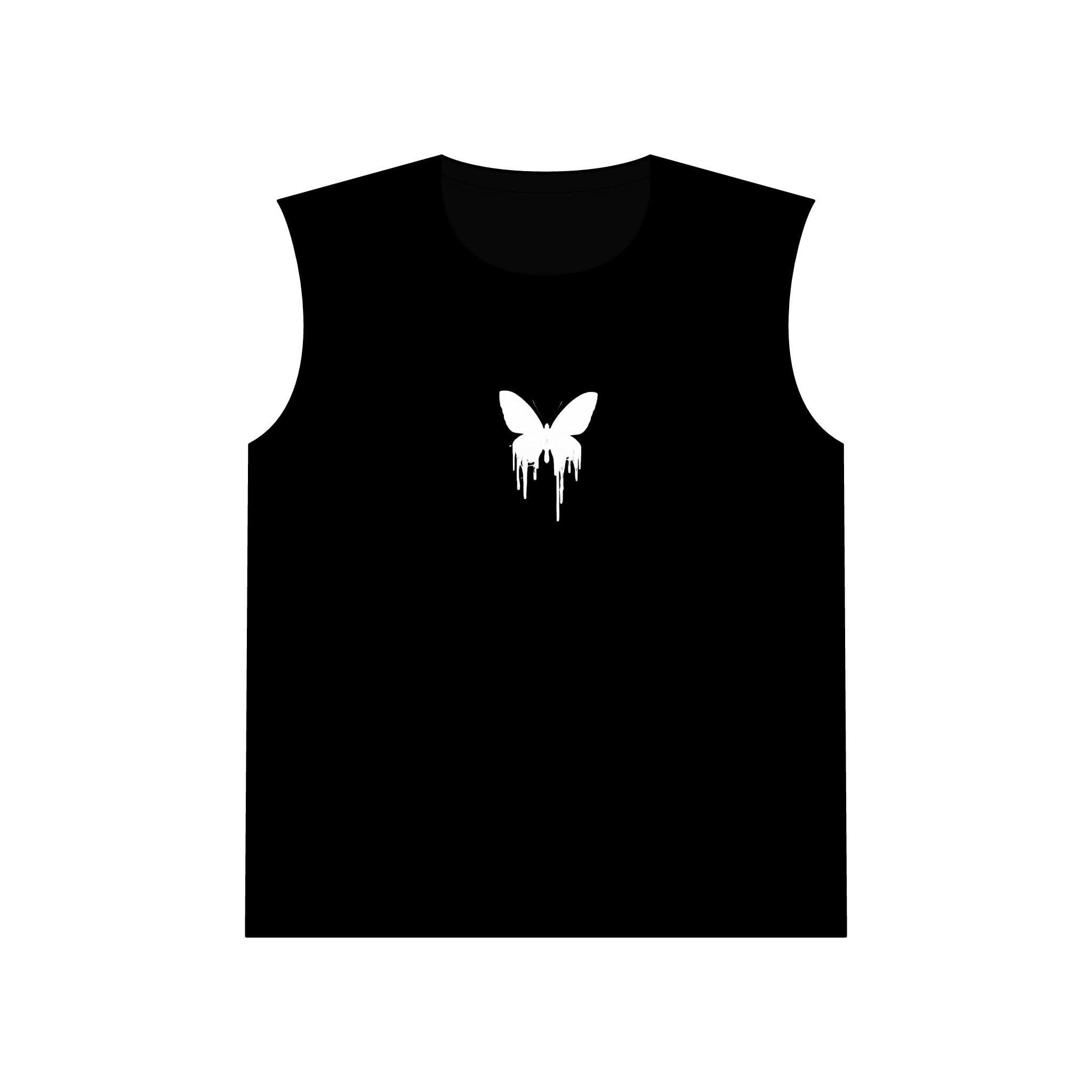 Butterfly Drip Unisex Muscle Tank, Casual Wear, Summer Tank Top