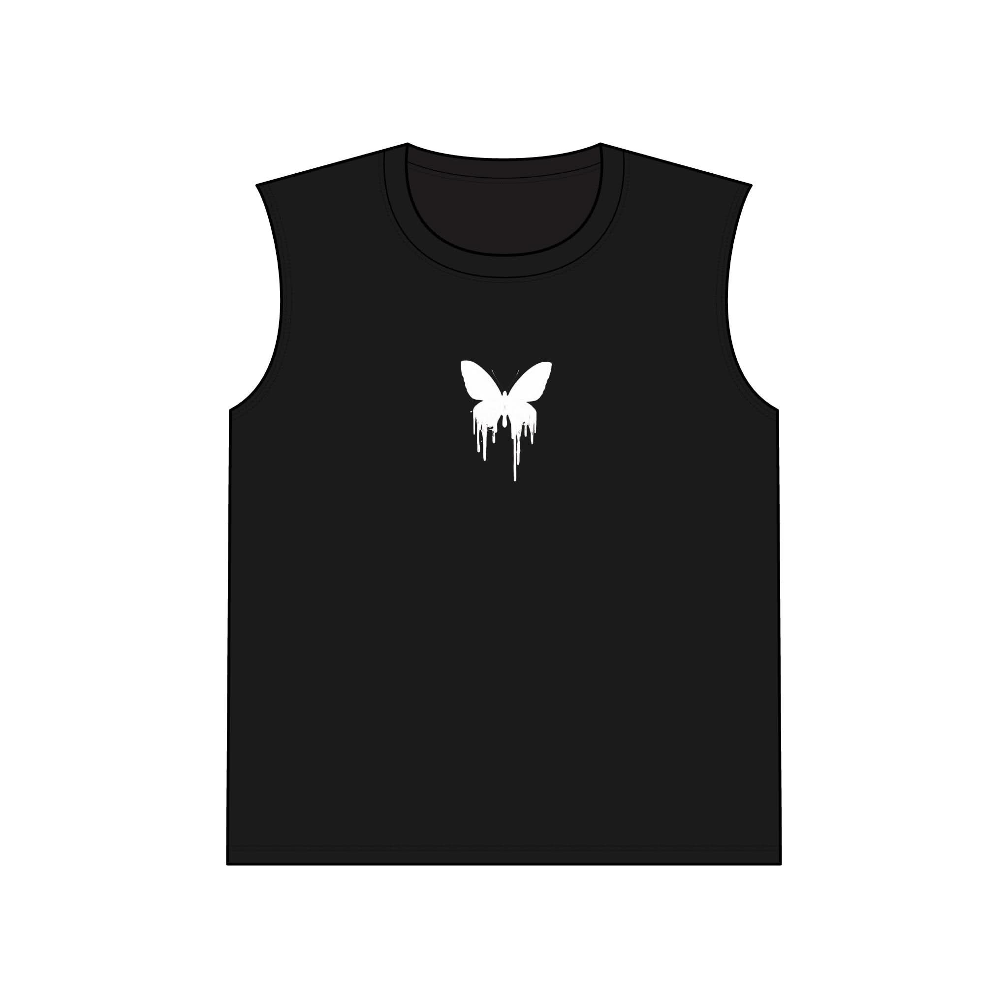 Butterfly Drip Unisex Muscle Tank, Casual Wear, Summer Tank Top