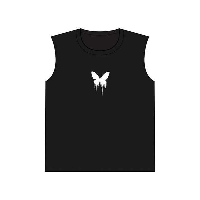 Butterfly Drip Unisex Muscle Tank, Casual Wear, Summer Tank Top