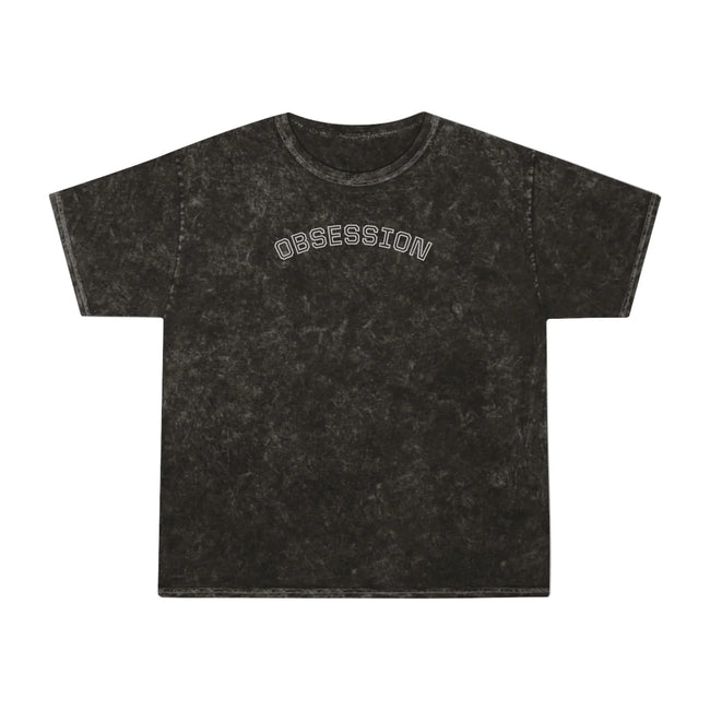 Unisex Mineral Wash T-Shirt, Obsession Graphic Tee, Vintage Style Shirt,Trendy Fashion Statement