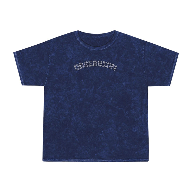 Unisex Mineral Wash T-Shirt, Obsession Graphic Tee, Vintage Style Shirt,Trendy Fashion Statement
