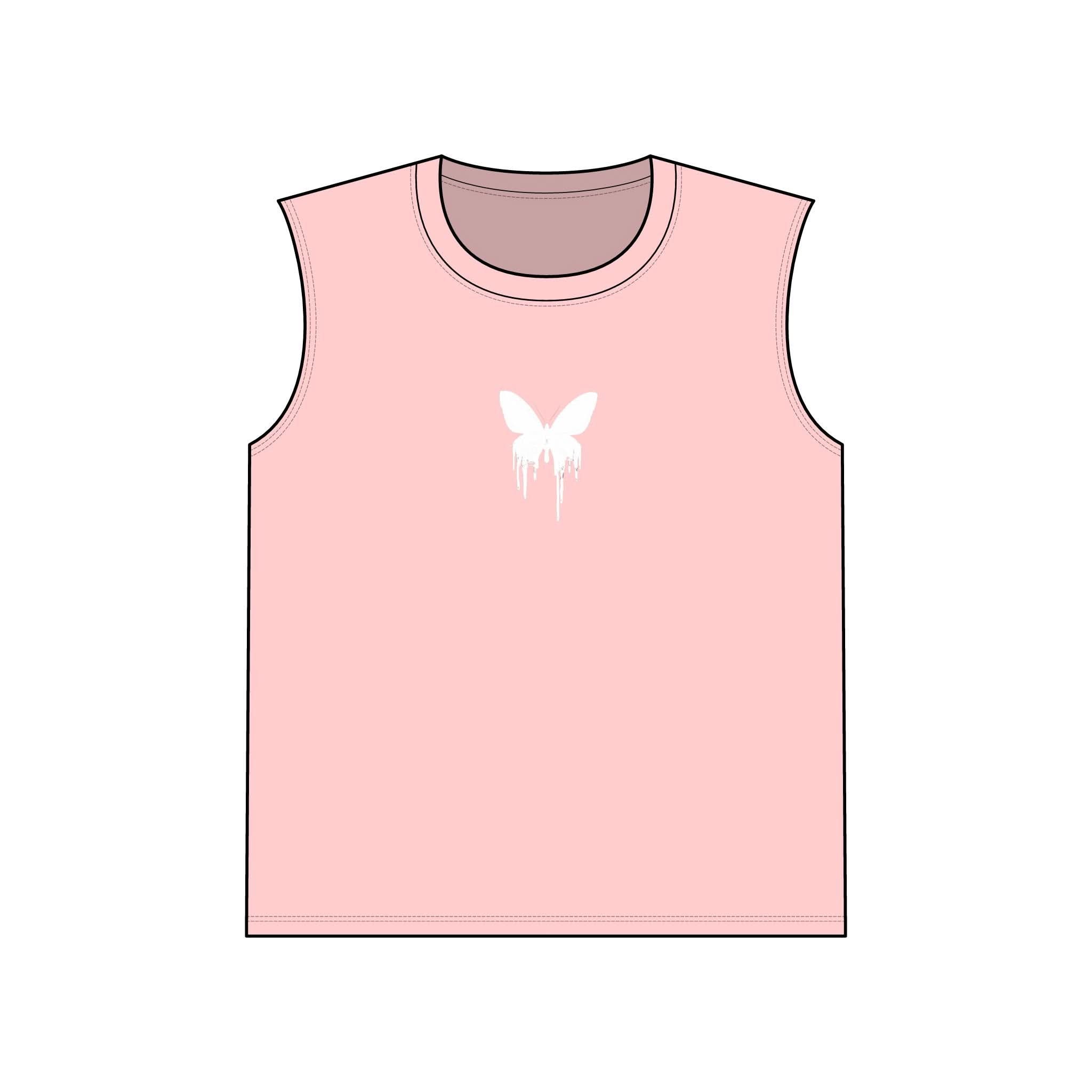 Butterfly Drip Unisex Muscle Tank, Casual Wear, Summer Tank Top