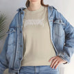 Unisex Heavy Cotton Tee with Edgy Design, Casual Fashion