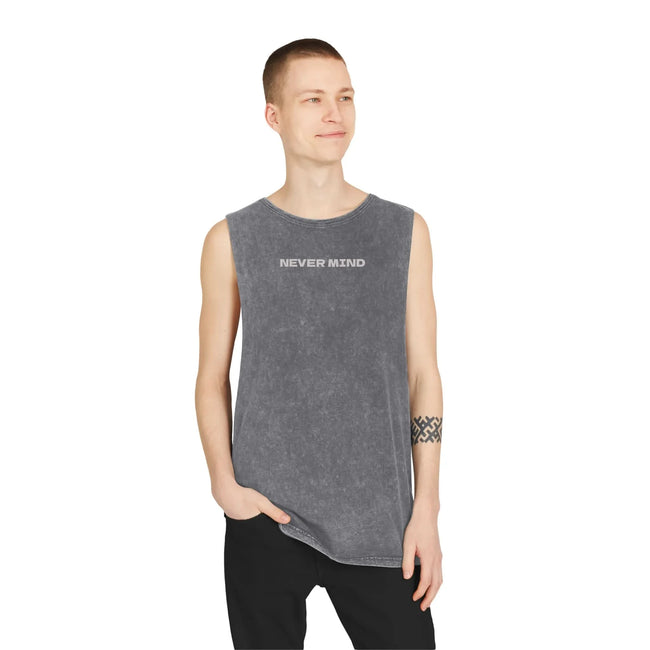Unisex Stonewash Tank Top - Chill Vibes, Casual Summer Style, Perfect for Festivals, Beach Days, Everyday Wear, Gift Idea