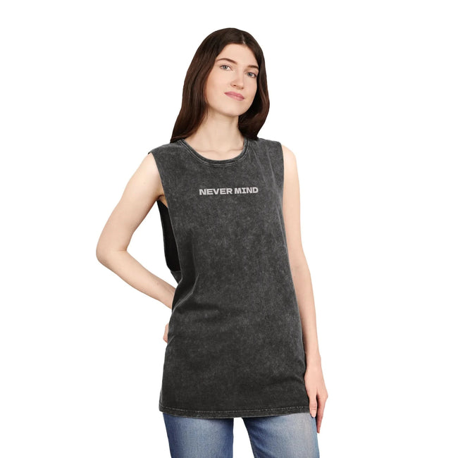 Unisex Stonewash Tank Top - Chill Vibes, Casual Summer Style, Perfect for Festivals, Beach Days, Everyday Wear, Gift Idea