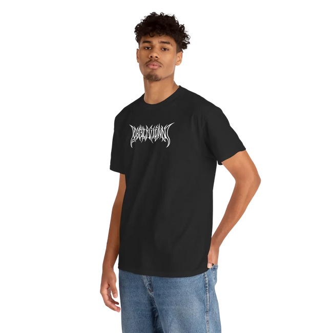 Unisex Heavy Cotton Tee with Edgy Design, Casual Fashion