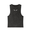 Trendy Unisex Stonewash Tank Top, Casual Summer Apparel