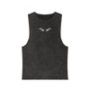 Trendy Unisex Stonewash Tank Top, Casual Summer Apparel