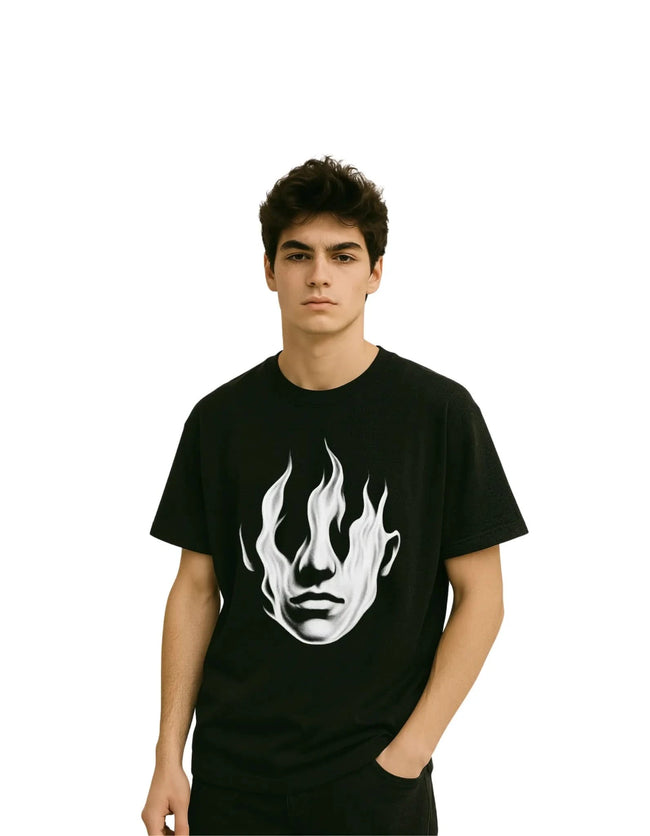 Unisex Oversized Boxy Tee - Edgy Graphic T-Shirt, Streetwear, Casual Outfit