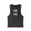 Me vs Me Unisex Stonewash Tank Top - Motivational Workout Gear, Casual Summer Apparel, Gift for Fitness Lovers, Trendy Tank, Athleisure Wear