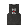 Me vs Me Unisex Stonewash Tank Top - Motivational Workout Gear, Casual Summer Apparel, Gift for Fitness Lovers, Trendy Tank, Athleisure Wear