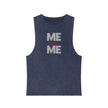 Me vs Me Unisex Stonewash Tank Top - Motivational Workout Gear, Casual Summer Apparel, Gift for Fitness Lovers, Trendy Tank, Athleisure Wear
