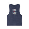 Me vs Me Unisex Stonewash Tank Top - Motivational Workout Gear, Casual Summer Apparel, Gift for Fitness Lovers, Trendy Tank, Athleisure Wear