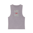 Me vs Me Unisex Stonewash Tank Top - Motivational Workout Gear, Casual Summer Apparel, Gift for Fitness Lovers, Trendy Tank, Athleisure Wear