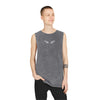 Trendy Unisex Stonewash Tank Top, Casual Summer Apparel