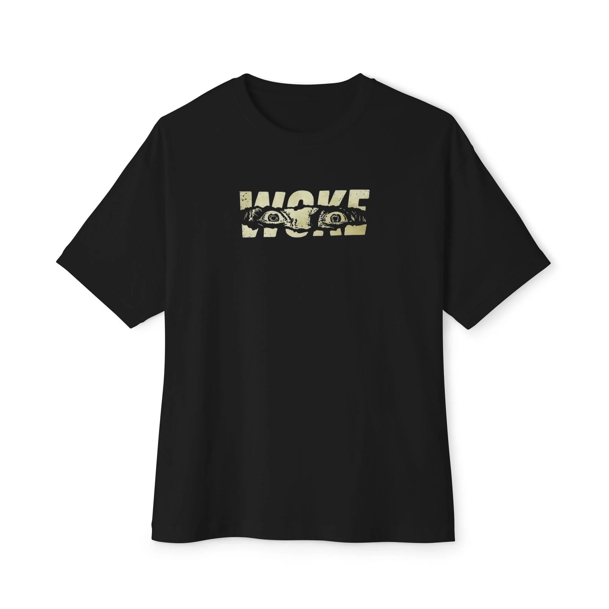 Woke Oversized Tee, Comfy Graphic T-Shirt,  Everyday Style