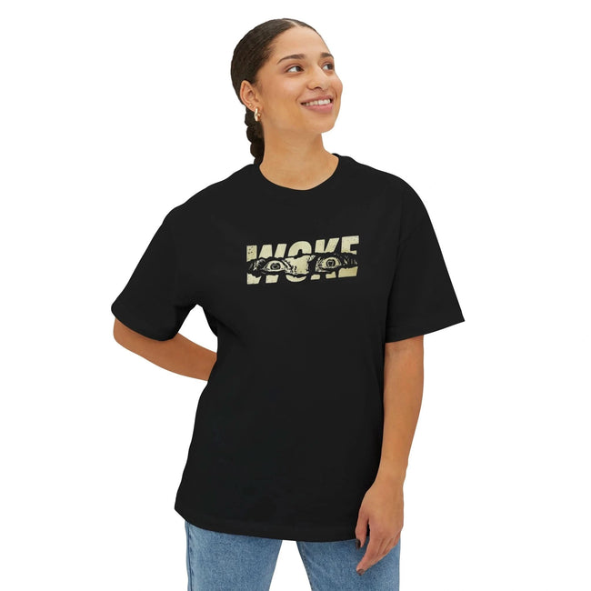 Woke Oversized Tee, Comfy Graphic T-Shirt,  Everyday Style